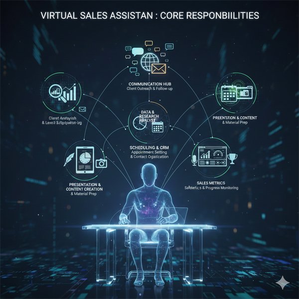 Virtual Sales Assistant Responsibilities